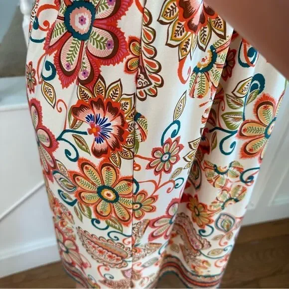 Dressbarn whimsical flower off shoulder dress - Picture 7 of 9